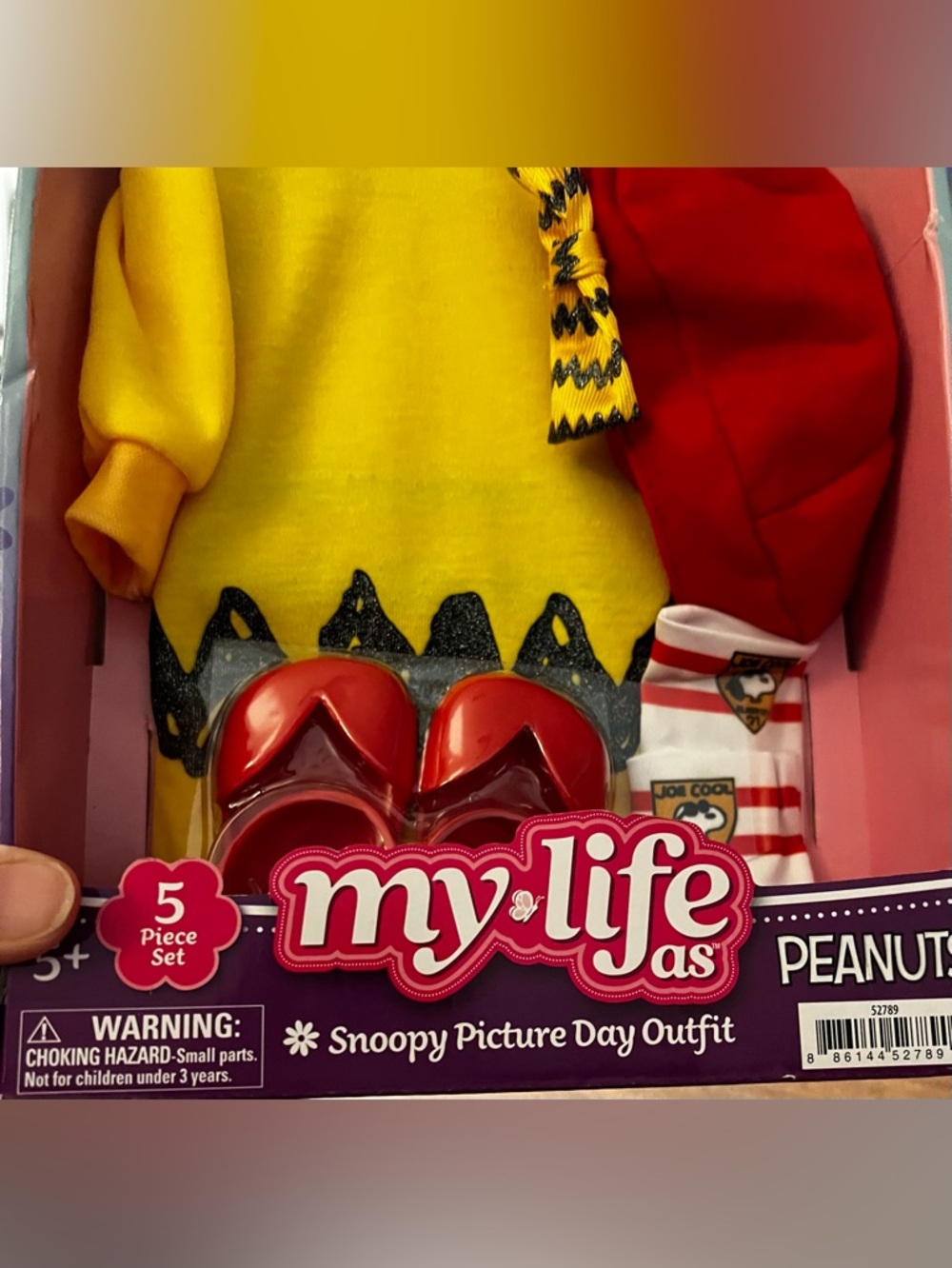My Life As Snoopy Picture Day Outfit for 18" Doll 5 pieces NEW in Box! Peanuts - Picture 10 of 10